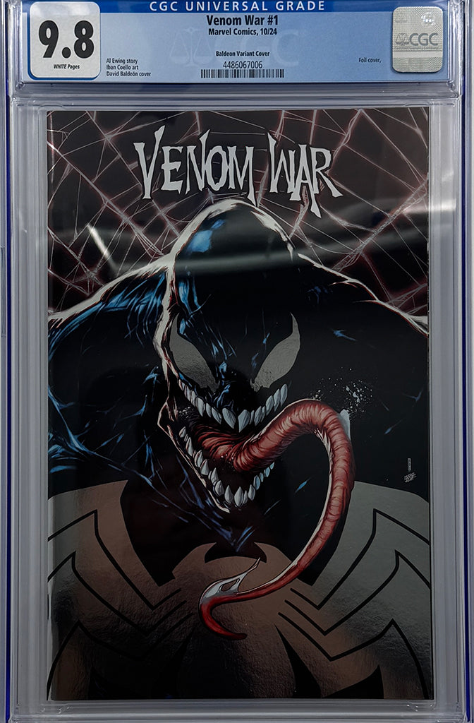 VENOM WAR #1 | DAVID BALDEON FOIL VARIANT | CGC 9.8
