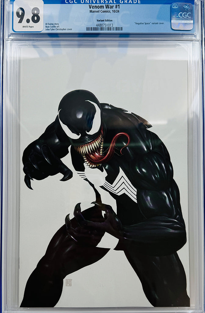 VENOM WAR #1 | JTC VIRGN NEGATIVE SPACE VARIANT | CGC 9.8