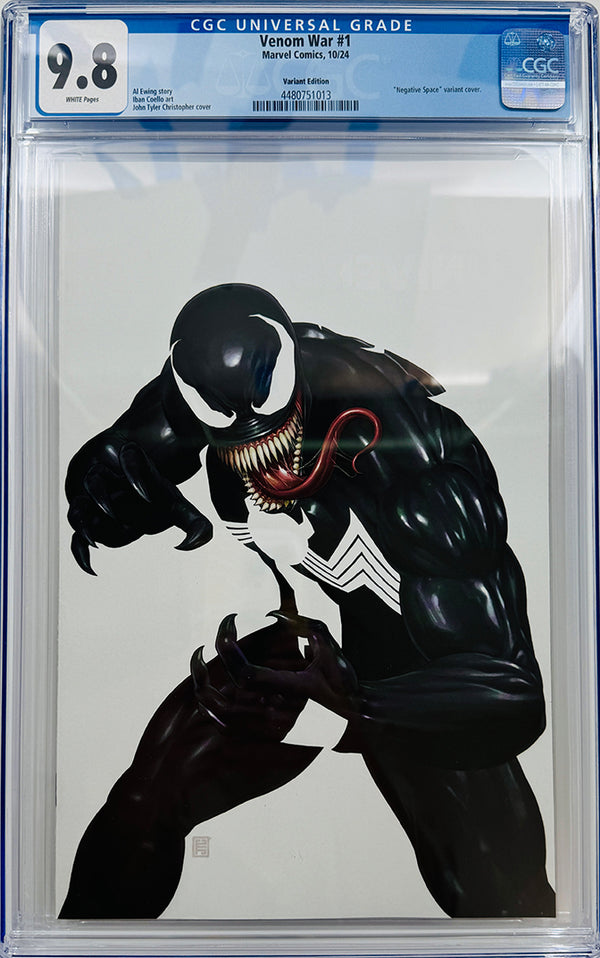 VENOM WAR #1 | JTC VIRGN NEGATIVE SPACE VARIANT | CGC 9.8