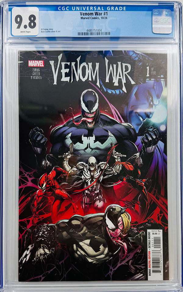 VENOM WAR #1 | MAIN COVER | CGC 9.8