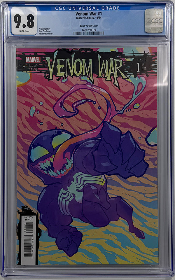 VENOM WAR #1 | ROSE BESCH VARIANT | CGC 9.8