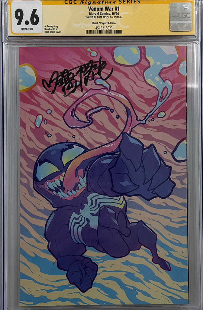 VENOM WAR #1 | ROSE BESCH 1:100 RATIO VARIANT | CGC SS 9.6