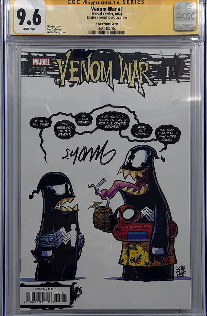 Venom War #1 | Skottie Young Variant | Signed by Skottie Young | CGC SS 9.6