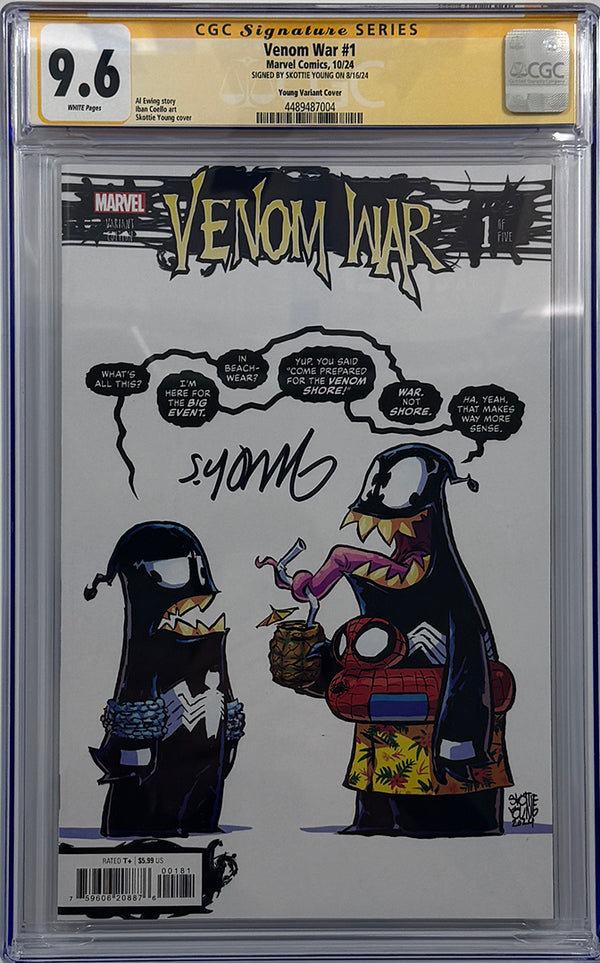 Venom War #1 | Skottie Young Variant | Signed by Skottie Young | CGC SS 9.6