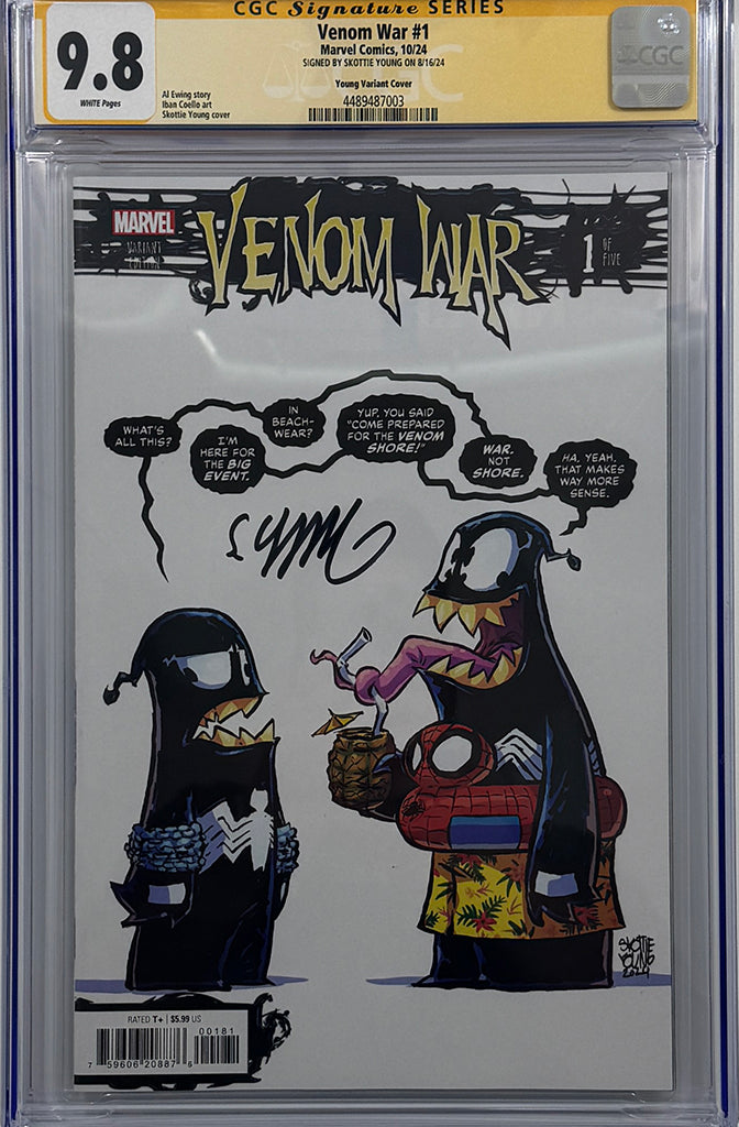 Venom War #1 | Skottie Young Variant | Signed by Skottie Young | CGC SS 9.8
