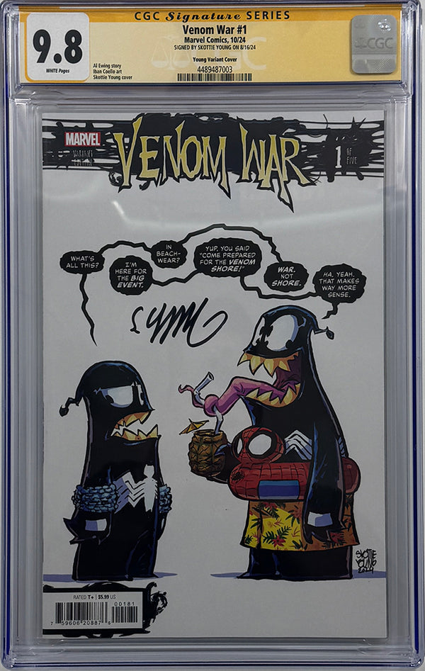 Venom War #1 | Skottie Young Variant | Signed by Skottie Young | CGC SS 9.8