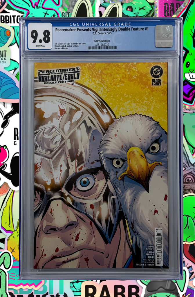 Peacemaker Presents The Vigilante Eagly Double Feature #1 (Of 5) | Cover E 1 :25 Ratio | CGC 9.8