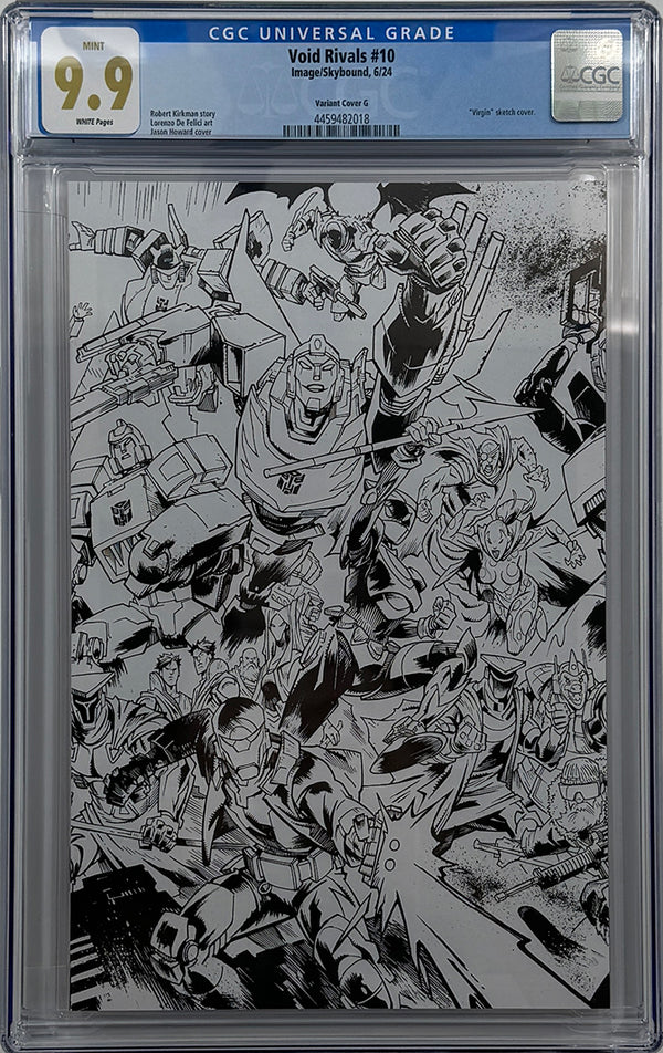 VOID RIVALS #10 | CVR F JASON HOWARD B&W CONNECTING EU ANNIVERSARY VARIANT | CGC 9.9