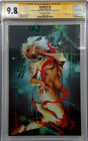 W0RLDTR33 #5 | ANNA MARCARNO VARIANT | 2X SIGS Tynion + Blanco | CGC SS 9.8