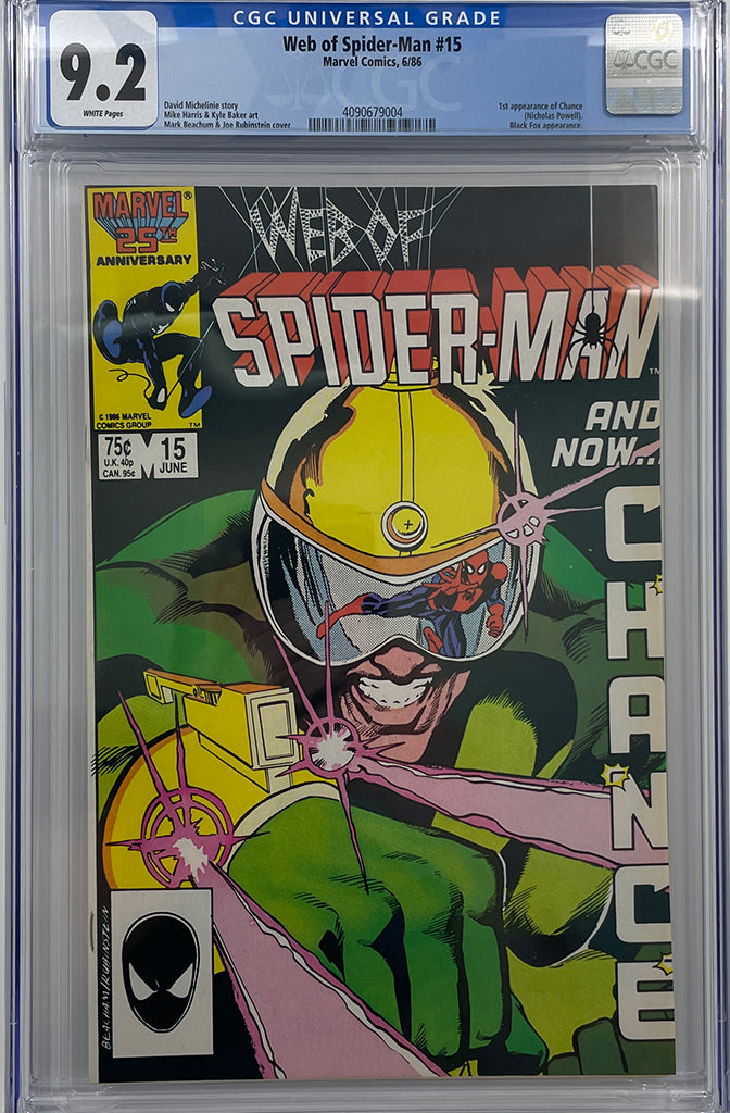 Web of Spider-Man #15 | 1st App of Chance | CGC 9.2
