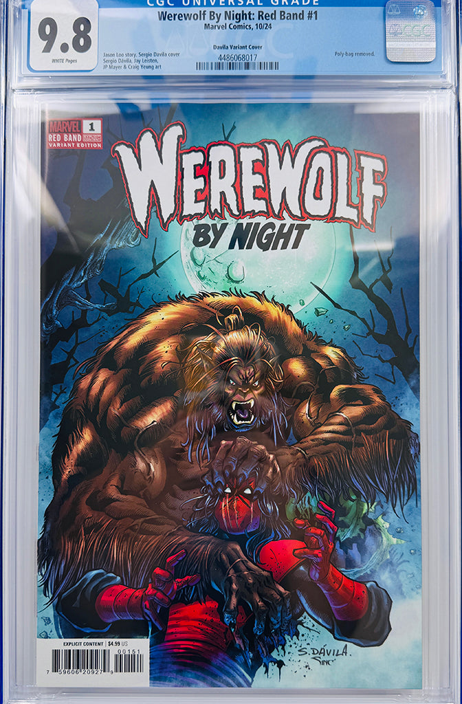 WEREWOLF BY NIGHT: RED BAND #1 |  SERGIO DAVILA VARIANT | CGC 9.8