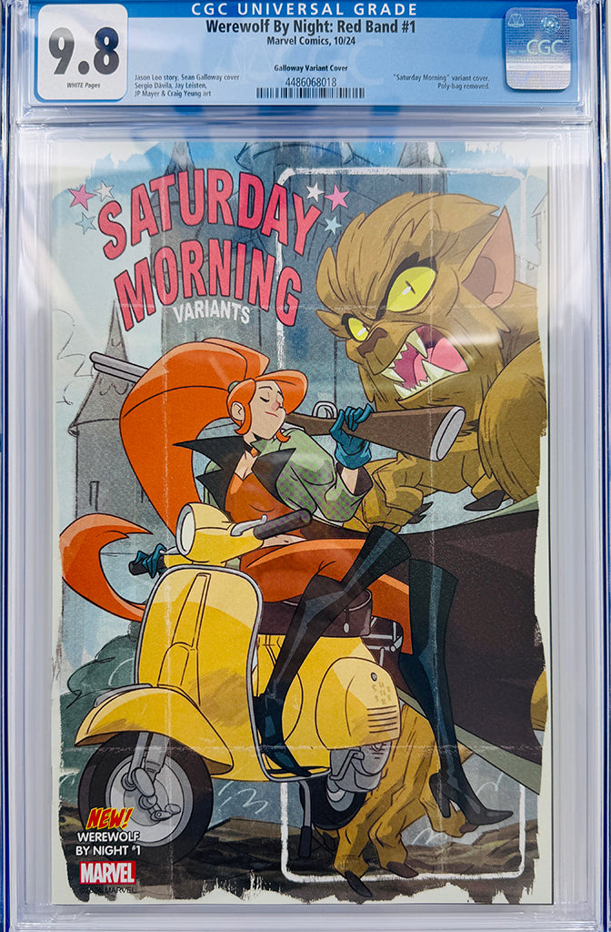 WEREWOLF BY NIGHT: RED BAND #1 |  SEAN GALLOWAY SATURDAY MORNING VARIANT | CGC 9.8