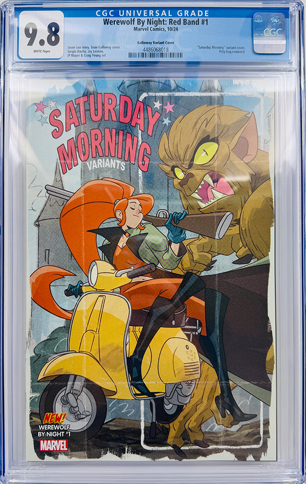 WEREWOLF BY NIGHT: RED BAND #1 |  SEAN GALLOWAY SATURDAY MORNING VARIANT | CGC 9.8