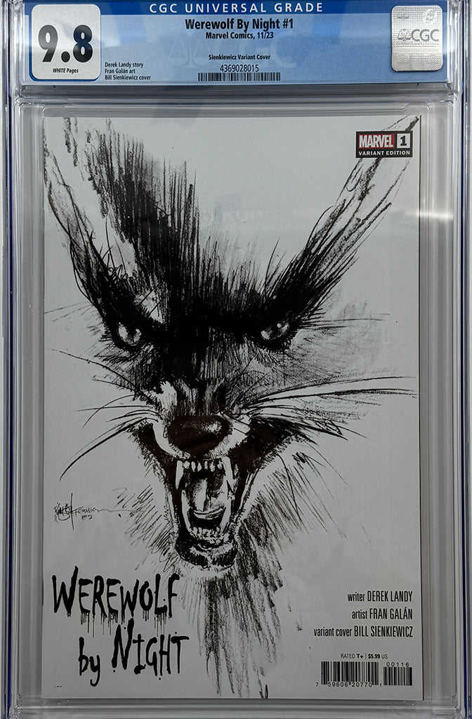 Werewolf by Night #1 | 1:25 Bill Sienkiewicz Variant Marvel | CGC 9.8