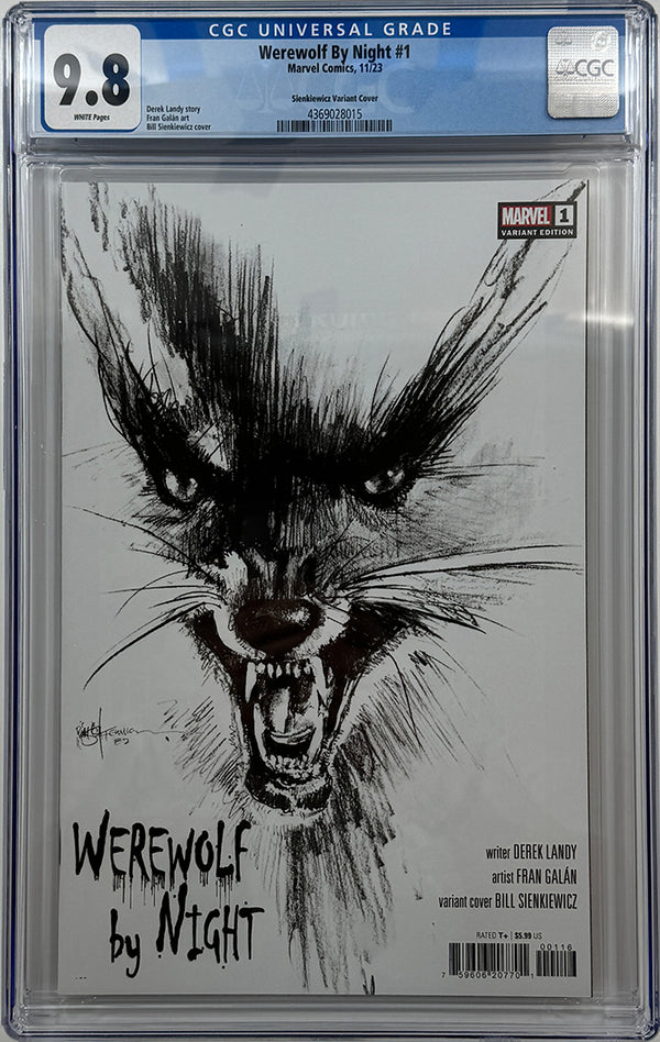 Werewolf by Night #1 | 1:25 Bill Sienkiewicz Variant Marvel | CGC 9.8