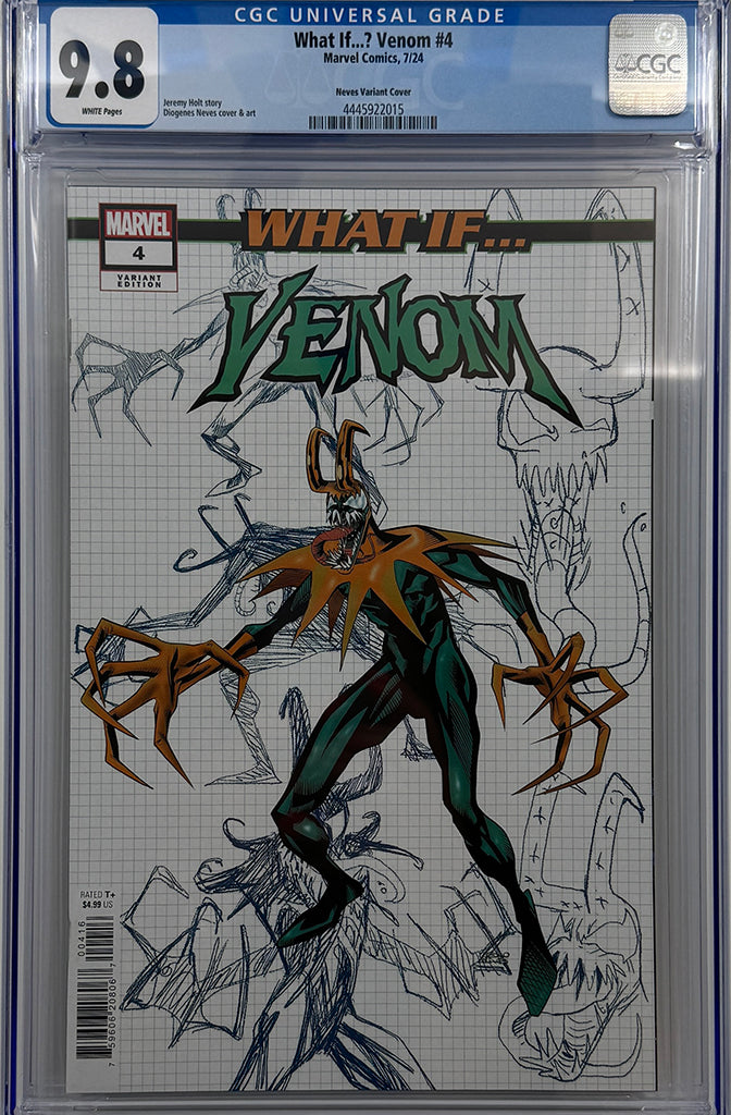 WHAT IF...? VENOM #4 | DIOGENES NEVES DESIGN VARIANT 1:10 RATIO VARIANT | CGC 9.8