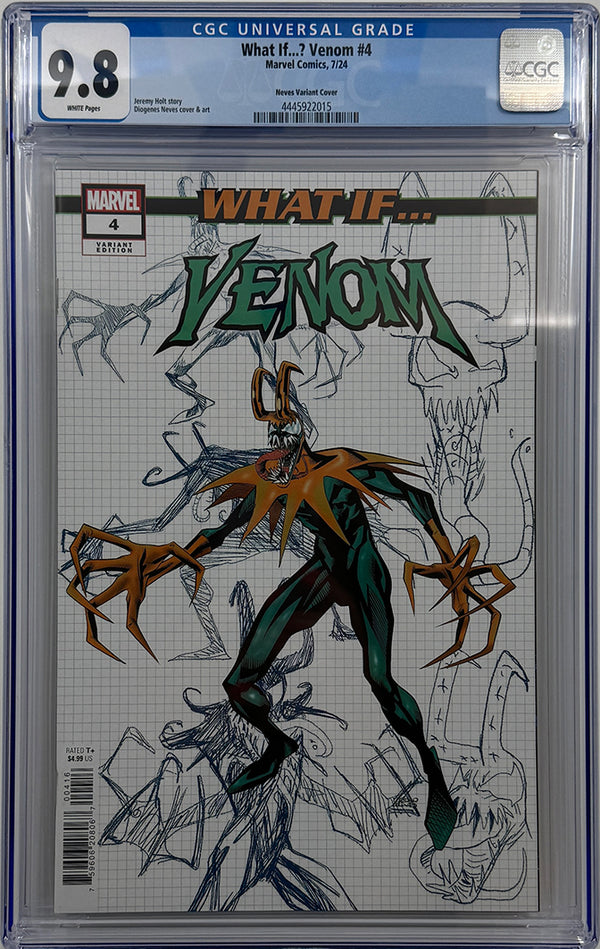 WHAT IF...? VENOM #4 | DIOGENES NEVES DESIGN VARIANT 1:10 RATIO VARIANT | CGC 9.8