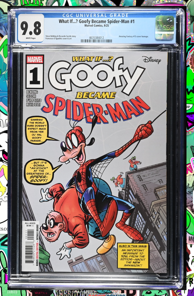 Marvel & Disney: What If...? Goofy Became Spider-Man #1 | CGC 9.8