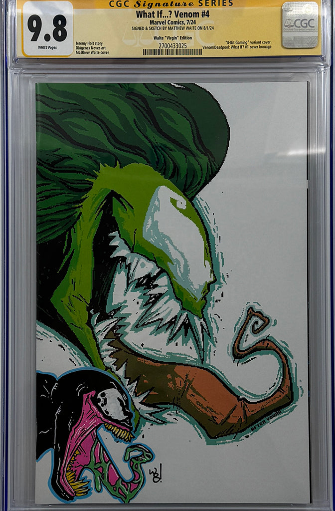 WHAT IF VENOM #4 | Matthew Waite Virgin Variant | CGC SS + REMARK 9.8