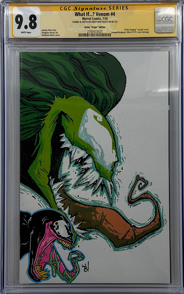 WHAT IF VENOM #4 | Matthew Waite Virgin Variant | CGC SS + REMARK 9.8