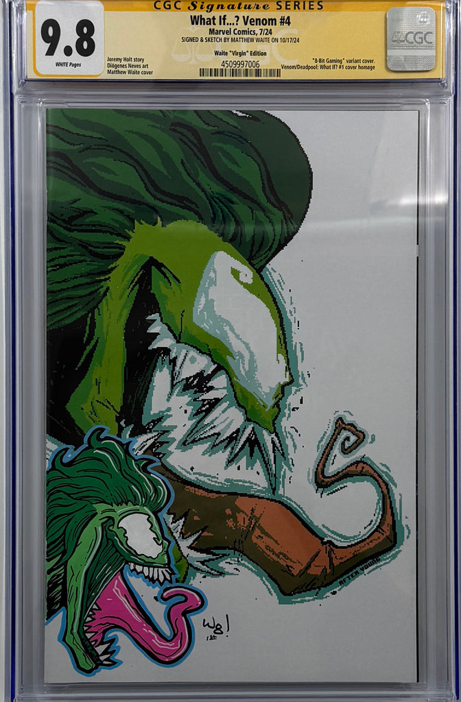 WHAT IF VENOM #4 | Matthew Waite Virgin Variant | CGC SS + REMARK 9.8 (B)
