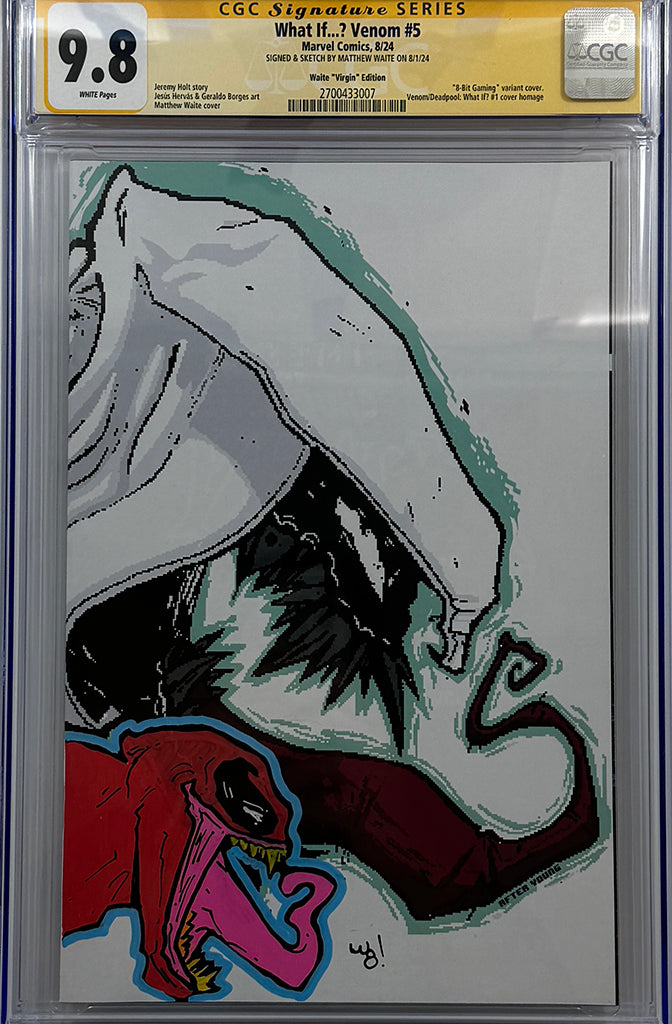WHAT IF VENOM #5 | Matthew Waite Virgin Variant | CGC SS + REMARK 9.8 (B)