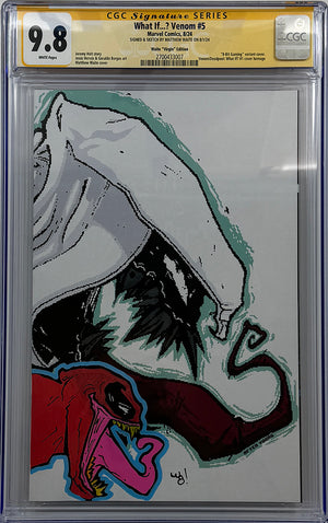 WHAT IF VENOM #5 | Matthew Waite Virgin Variant | CGC SS + REMARK 9.8 (B)