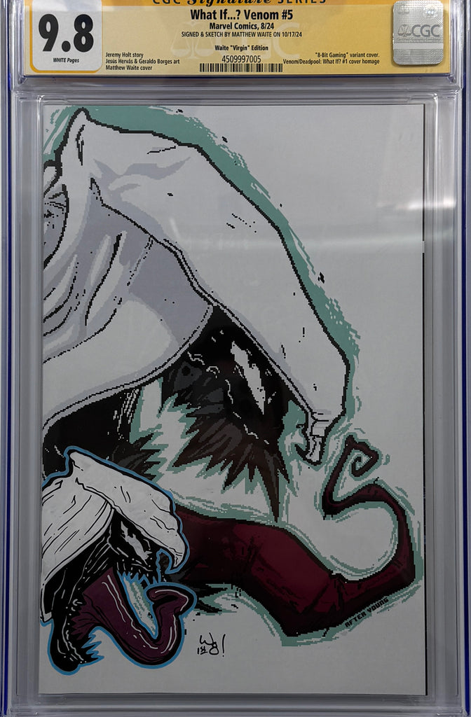 WHAT IF VENOM #5 | Matthew Waite Virgin Variant | CGC SS + REMARK 9.8 (C)