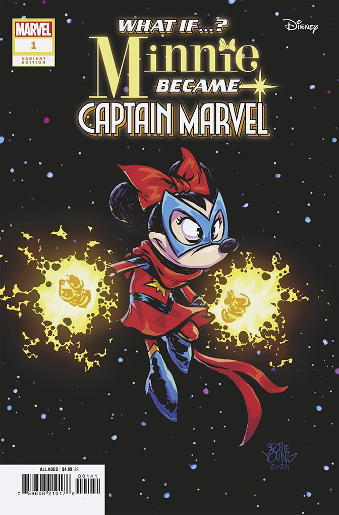 WHAT IF...? MINNIE BECAME CAPTAIN MARVEL #1 SKOTTIE YOUNG VARIANT