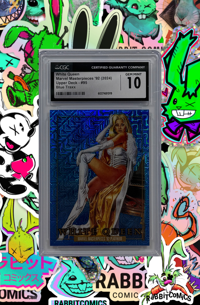 MARVEL MASTERPIECES 92 (2024) WHITE QUEEN | UPPER DECK 95 - BLUE TRAXX | CGC GEM MINT 10