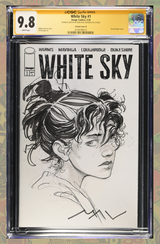 White Sky #1 | 1st Print Sketch Cover | CGC SS 9.8