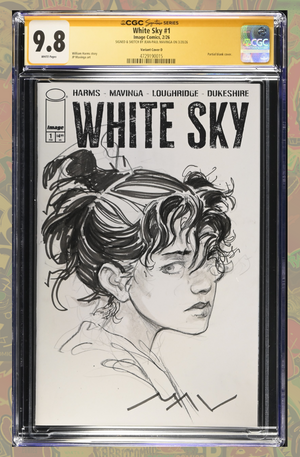 White Sky #1 | 1st Print Sketch Cover | CGC SS 9.8
