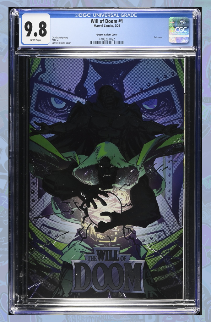 The Will Of Doom #1 Sanford Greene Foil Variant | CGC 9.8