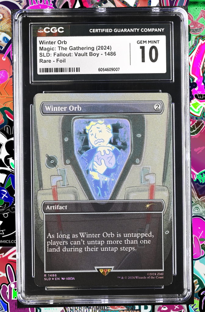 MTG - Secret Lair - Fallout | Winters Orb Foil 1486 | CGC 10