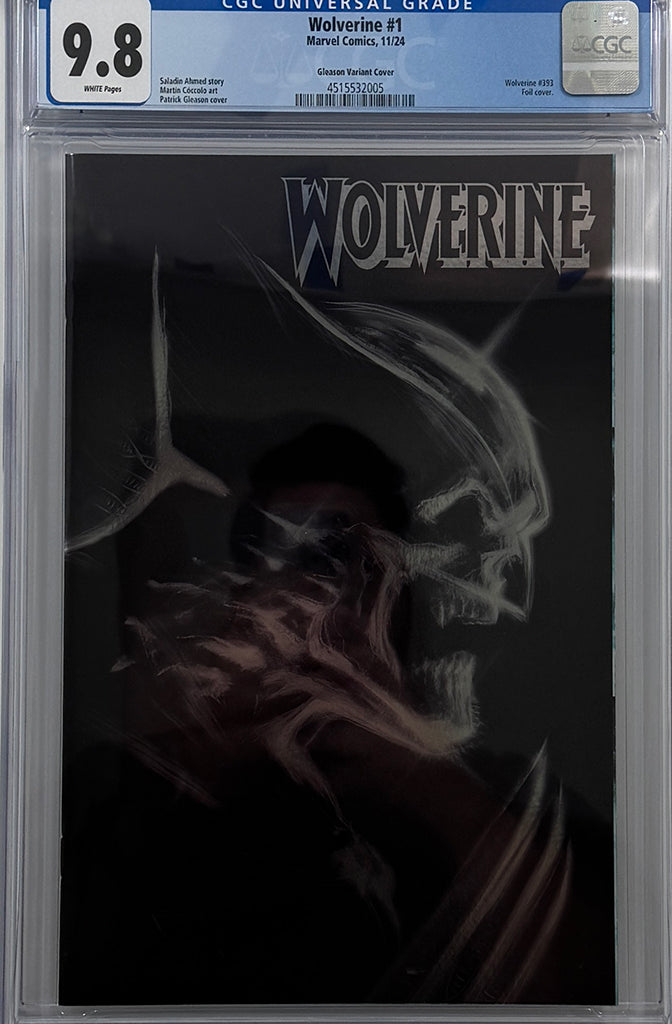 WOLVERINE #1 | PAT GLEASON ADAMANTIUM HEAD FOIL VARIANT | CGC 9.8