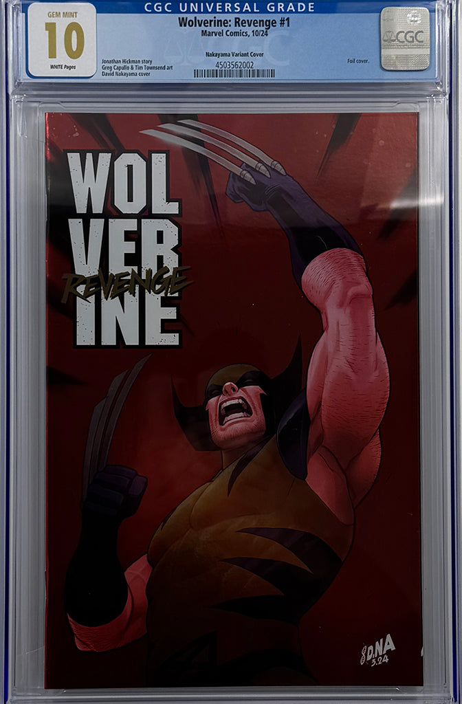 WOLVERINE: REVENGE #1 | DAVID NAKAYAMA FOIL VARIANT | CGC 10