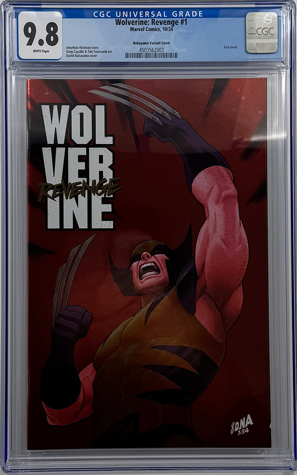 WOLVERINE: REVENGE #1 | DAVID NAKAYAMA FOIL VARIANT | CGC 9.8