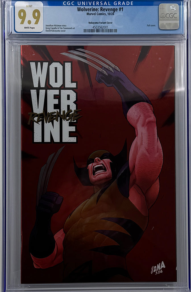 WOLVERINE: REVENGE #1 | DAVID NAKAYAMA FOIL VARIANT | CGC 9.9