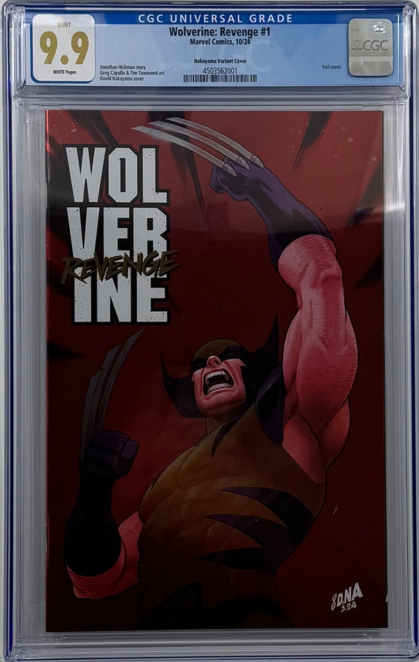 WOLVERINE: REVENGE #1 | DAVID NAKAYAMA FOIL VARIANT | CGC 9.9