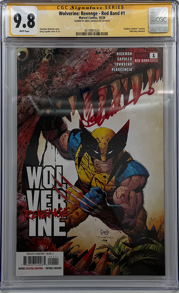 WOLVERINE: REVENGE #1 RED BAND | MAIN COVER | CGC SS 9.8