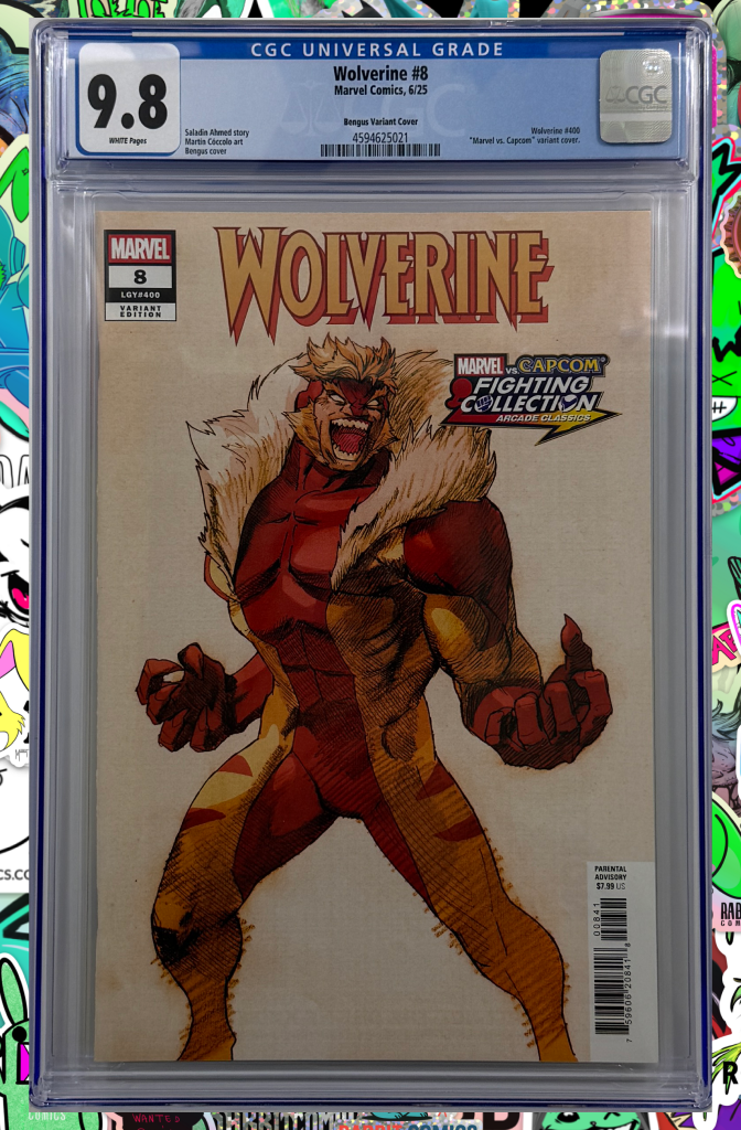 Wolverine #8 | Bengus Marvel vs. Capcom Variant | CGC 9.8