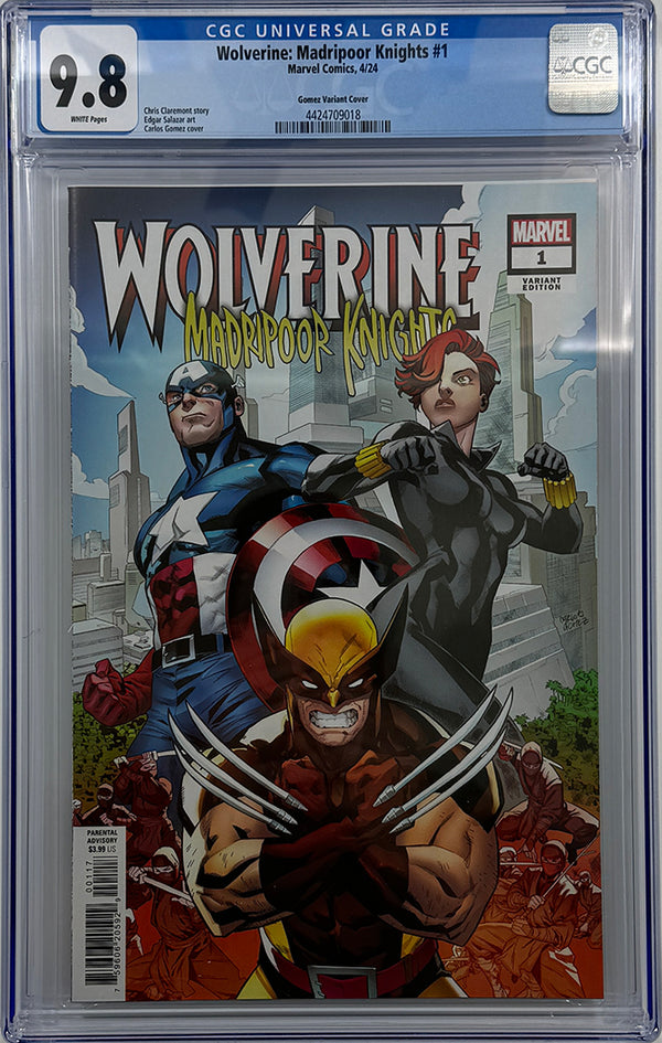 WOLVERINE: MADRIPOOR KNIGHTS #1 | CARLOS GOMEZ 1:25 RATIO VARIANT | CGC 9.8