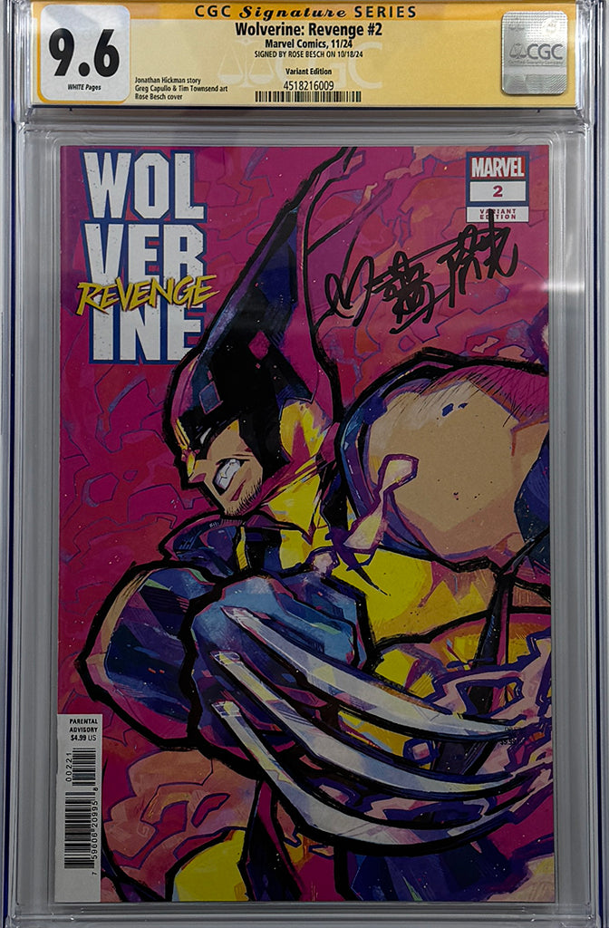 WOLVERINE: REVENGE #2 | ROSE BESCH VARIANT | CGC SS 9.6