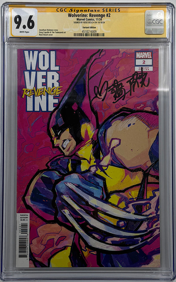 WOLVERINE: REVENGE #2 | ROSE BESCH VARIANT | CGC SS 9.6