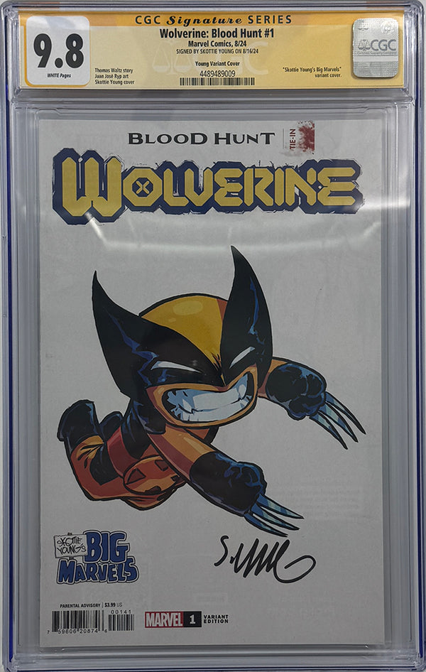 Blood Hunt: Wolverine #1 | Young Variant | Signed by Skottie Young | CGC SS 9.8