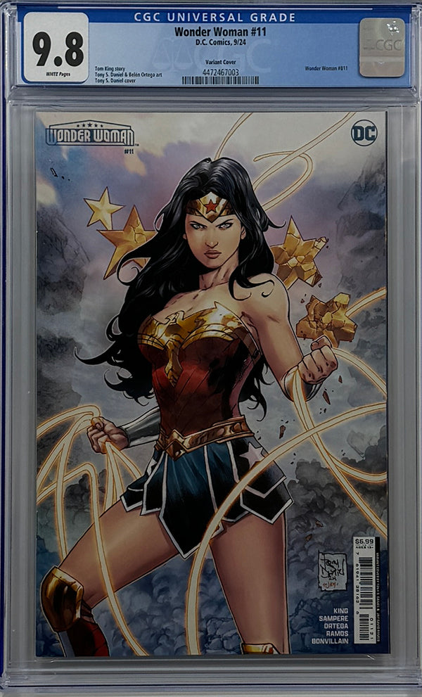 WONDER WOMAN #11 | CVR C TONY S DANIEL CARD STOCK VAR (ABSOLUTE POWER) | CGC 9.8