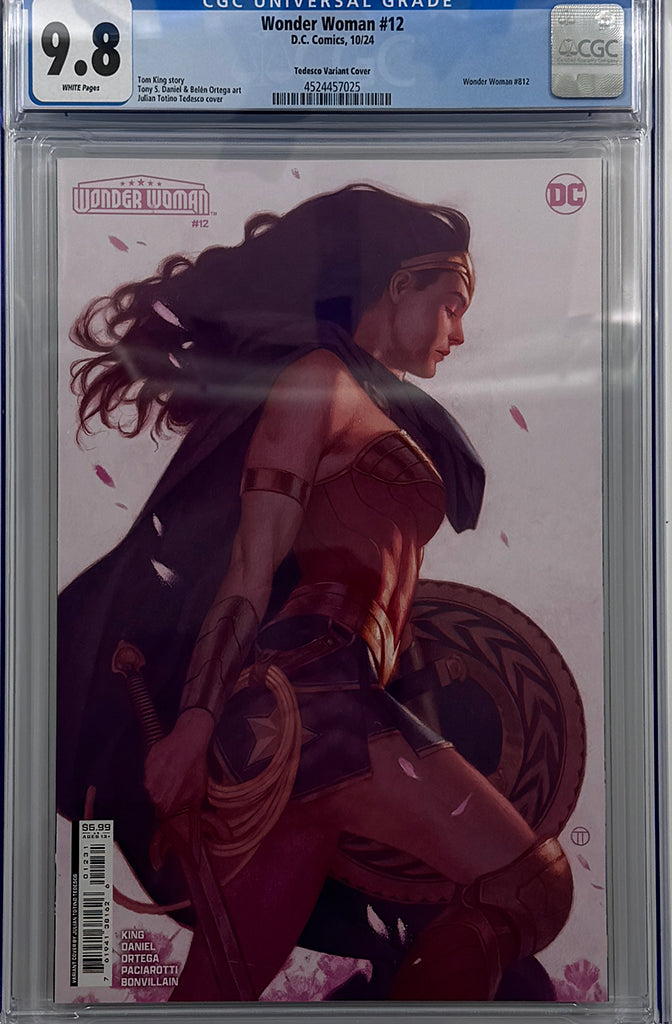 WONDER WOMAN #12 | CVR B JULIAN TOTINO TEDESCO CARD STOCK VAR (ABSOLUTE POWER) | CGC 9.8
