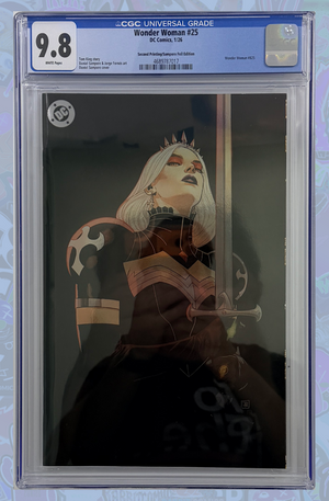 Wonder Woman #25 2nd Print Cover B Daniel Sampere Foil Variant | CGC 9.8