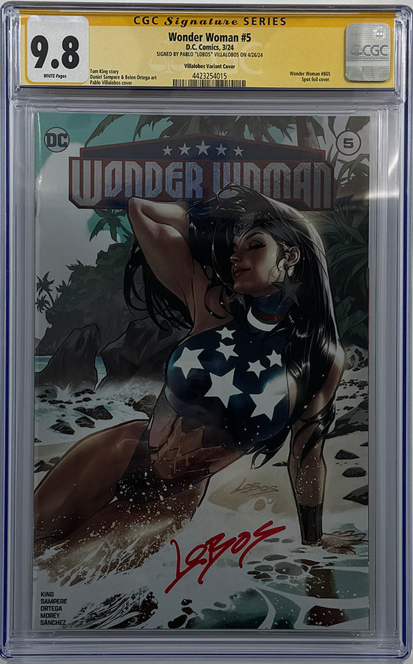 Wonder Woman #5 | | Foil Lobos Variant Cover | CGC SS 9.8