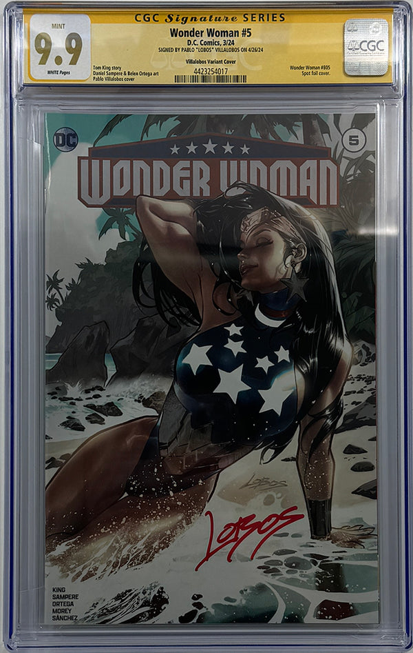 Wonder Woman #5 | | Foil Lobos Variant Cover | CGC SS 9.9